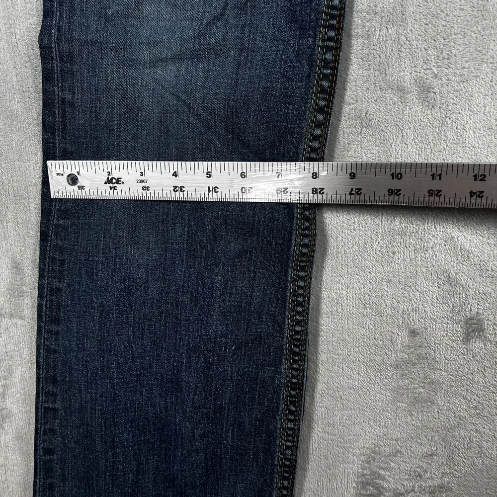 True Religion Joey Jeans Womens 32 Bootcut Flap Pocket Y2K USA Made Medium Wash